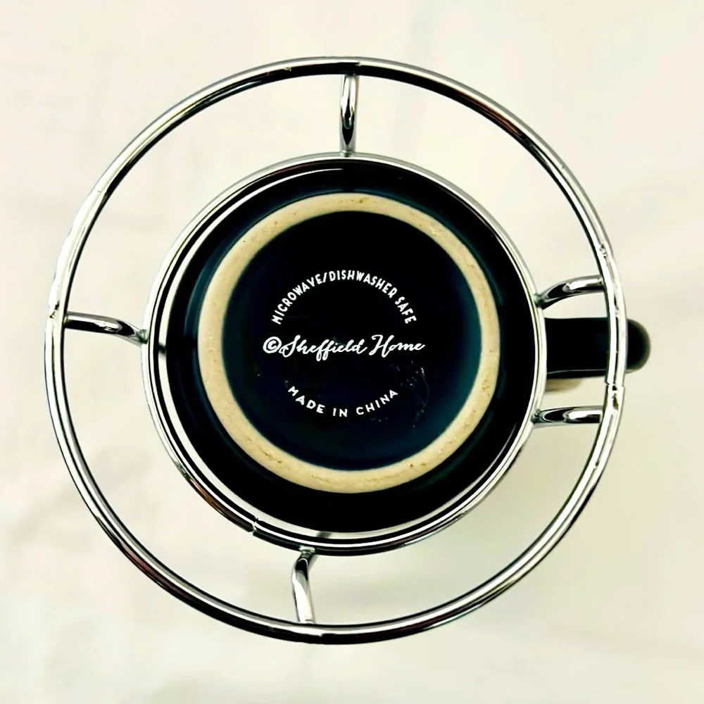 Sheffield Home / 4~Espresso Mugs With Holder - Picture 4 of 7